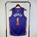 NBA 1 Booker Phoenix Suns 23-24 city Maillot Violet imprimé